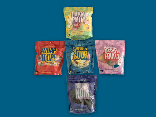 Monthly Subscription = Free Shipping - The Full Swedish Candy Rotation - includes licorice